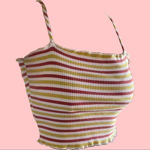 Colorful stripped woman’s tank top